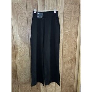 INC International Concepts black wide-leg trousers in size XS